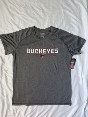 Hanes Gray Ohio State Buckeyes Short Sleeve Tee